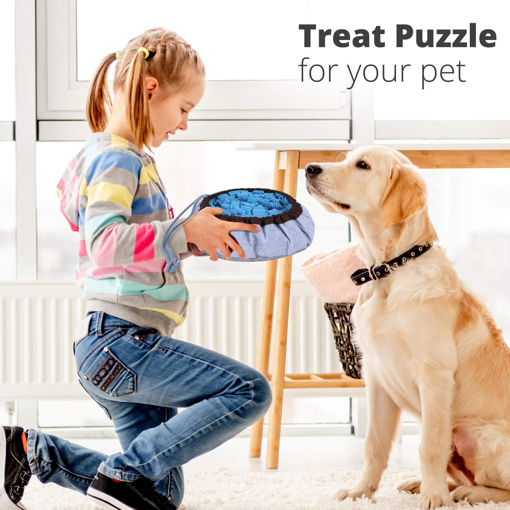 PET ARENA Adjustable Snuffle Foraging Mat Interactive Dog Mental Puzzle For Pet With Love