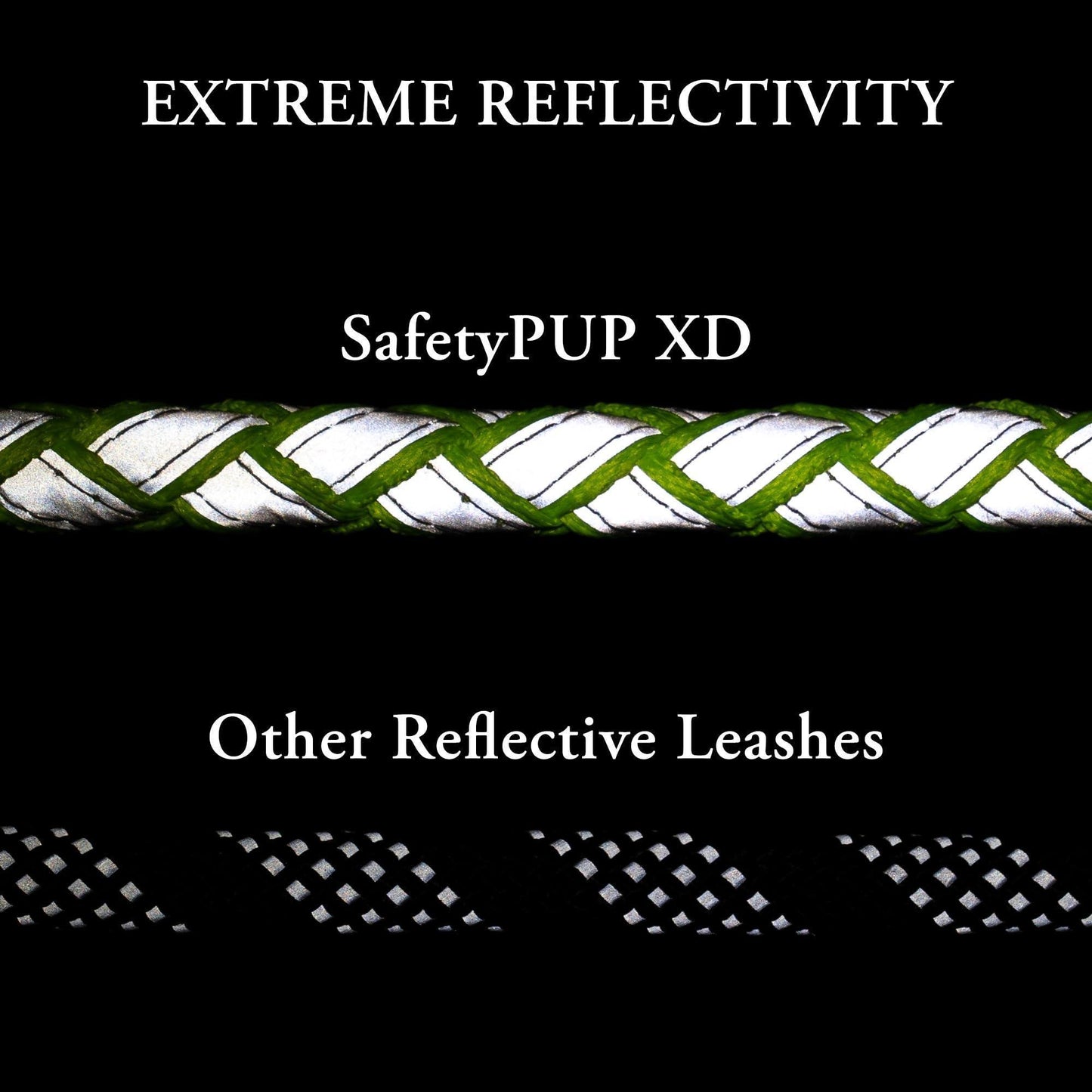 Reflective Dog Leash. Heavy Duty and Durable for Large and Medium Breeds. 6 Ft For Pet With Love