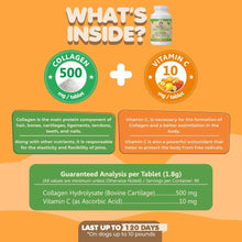 Load image into Gallery viewer, Makondo Pets Collagen Joint Support Supplement for Dog &amp; Cats 60 Tablets
