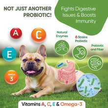Load image into Gallery viewer, Probiotics Treats for Dogs - Digestive Enzymes - Gut Flora Digestive Health Immune Support
