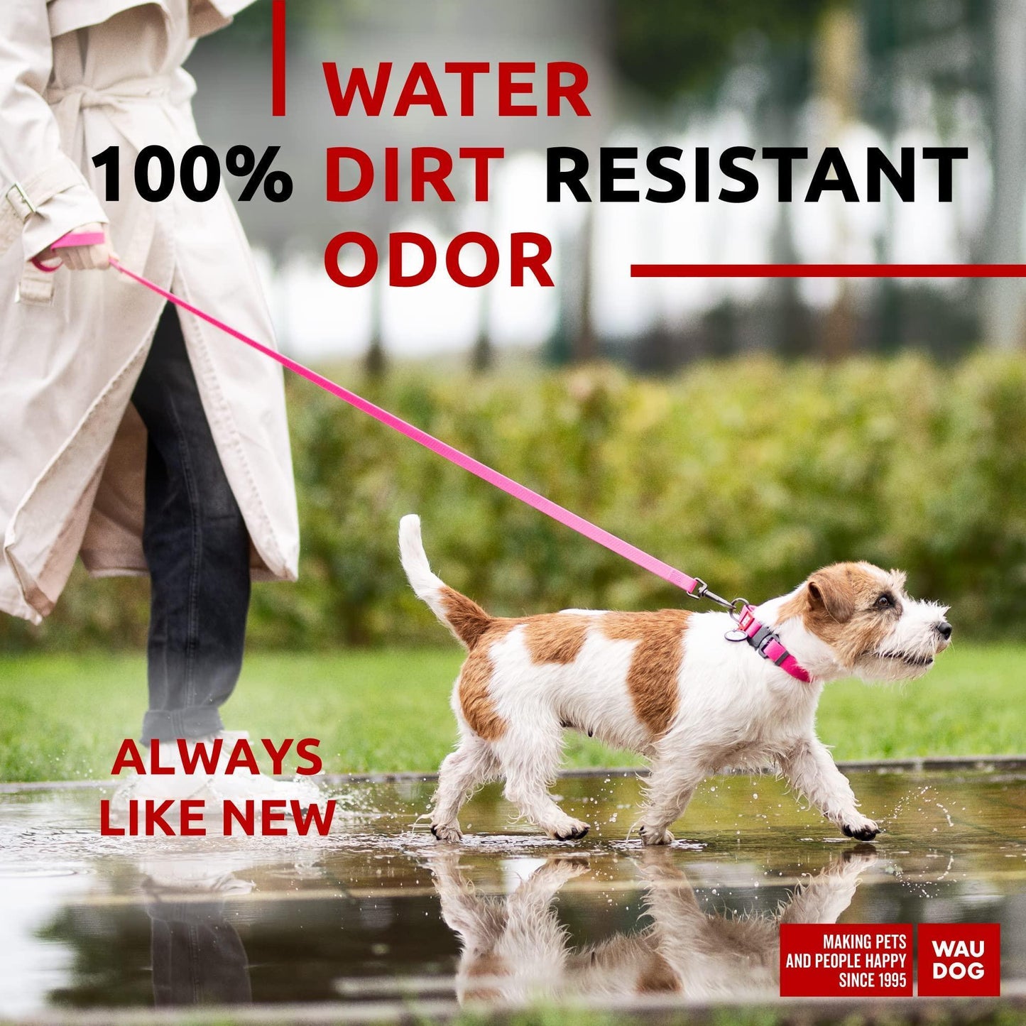 Waterproof Dog Leash 4 Ft   6 Ft   Anti Slip Dog Leash for Large Dogs Small and For Pet With Love