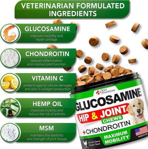 Vet Promise Glucosamine for Dogs  Hip and Joint Chews (2Pack, 240 Chews)