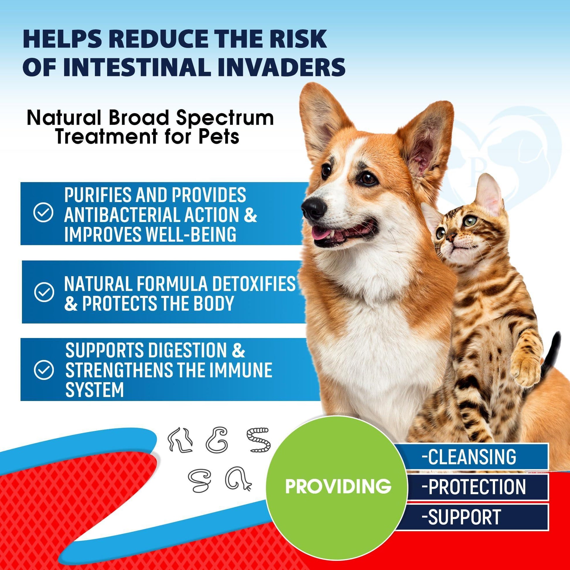 Beloved Pets Liquid Herbal Medicine & Natural Broad Spectrum DEWO Treatment 2 Oz For Pet With Love