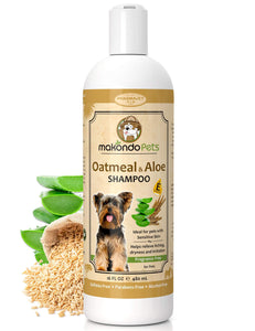 Oatmeal Shampoo for Dogs with Aloe Vera. Hypoallergenic Dog Shampoo