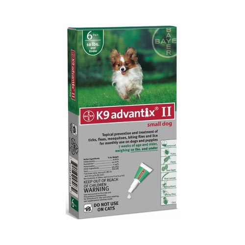 Advantix Flea and Tick Control for Dogs Under 10 lbs 6 Month Supply For Pet With Love