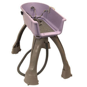 Booster Bath Elevated Dog Bath and Grooming Center Medium Lilac 33 x 16.75 x 10