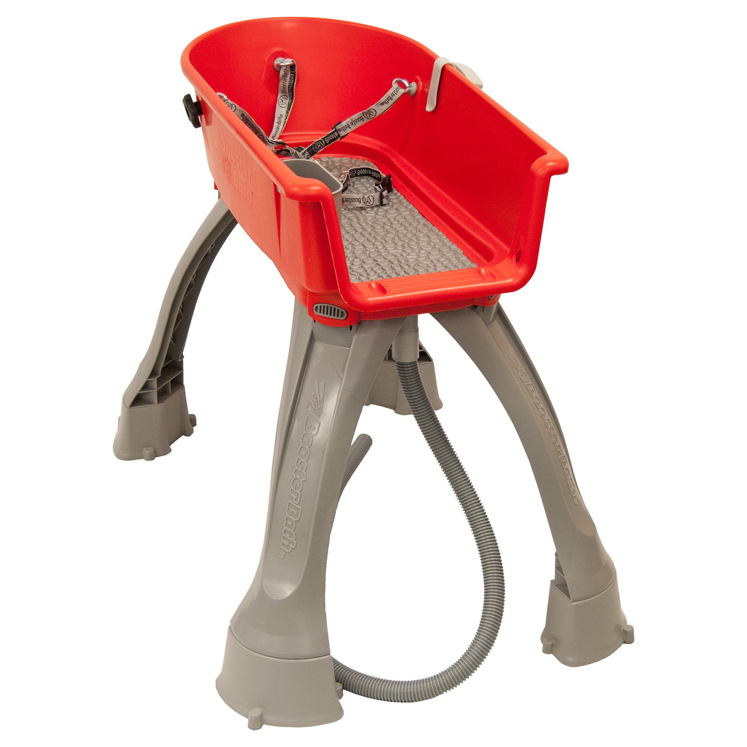 Booster Bath Elevated Dog Bath and Grooming Center Medium Red 33 x 16.75 x 10 For Pet With Love