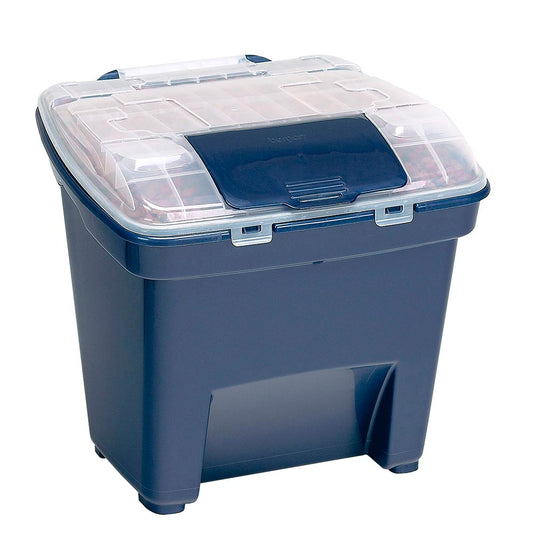 Bergan Pet Food Smart Storage Large Blue 18 x 20 x 18 For Pet With Love