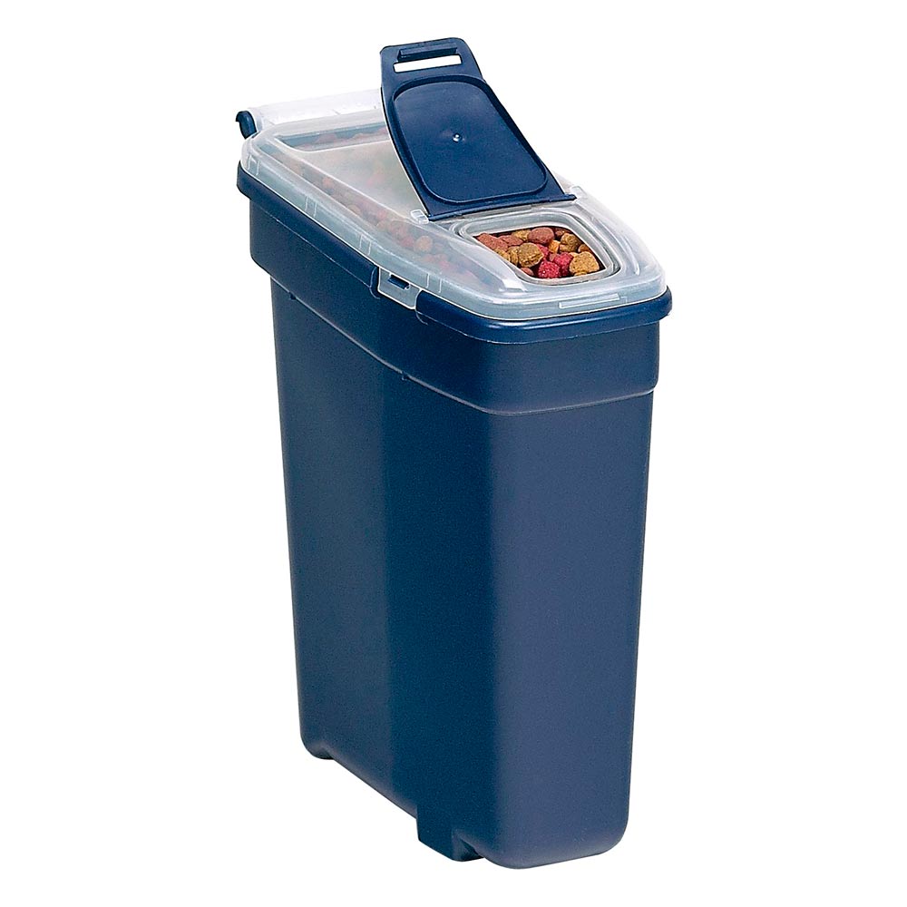Bergan Pet Food Smart Storage Small Blue 14 x 6 x 14 For Pet With Love