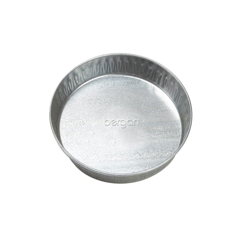 Bergan Galvanized Pet Pan 3 Quarts Silver 12.5 x 12.5 x 2.13 For Pet With Love