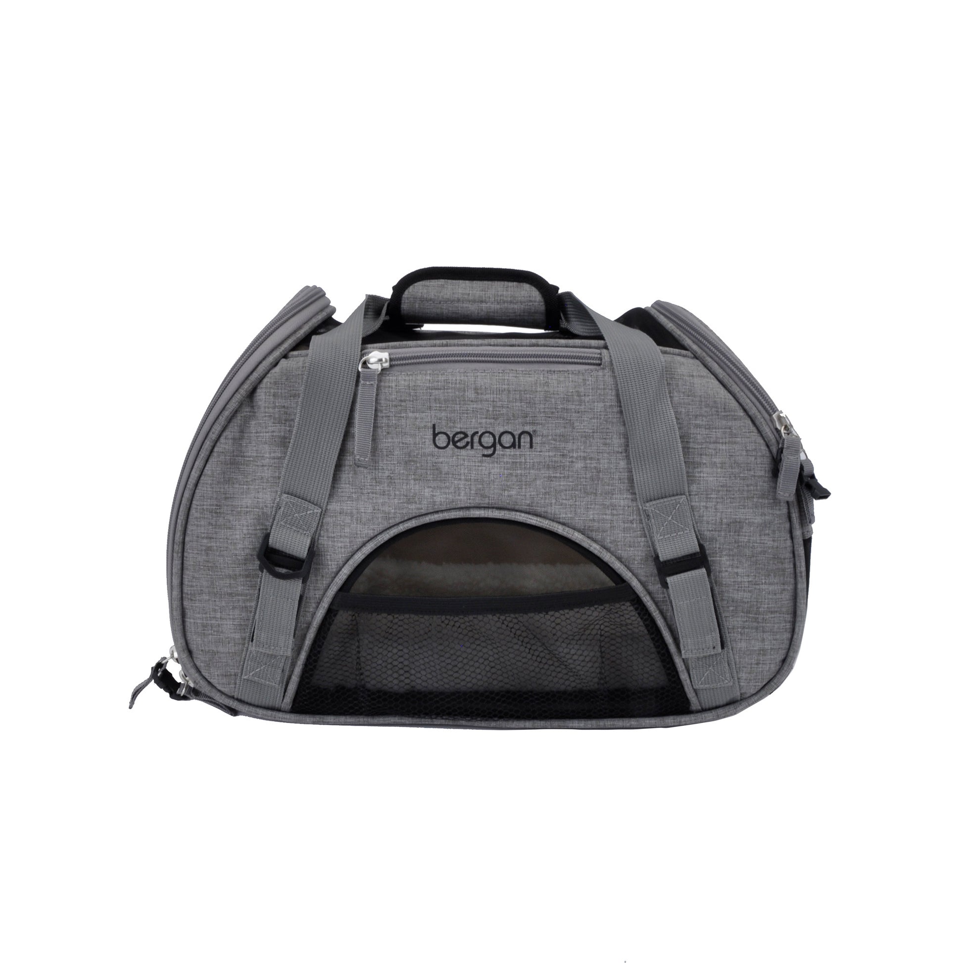 Bergan Pet Comfort Carrier Small Grey 16 x 8 x 11 For Pet With Love