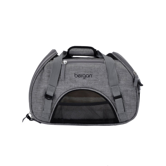 Bergan Pet Comfort Carrier Small Grey 16 x 8 x 11 For Pet With Love