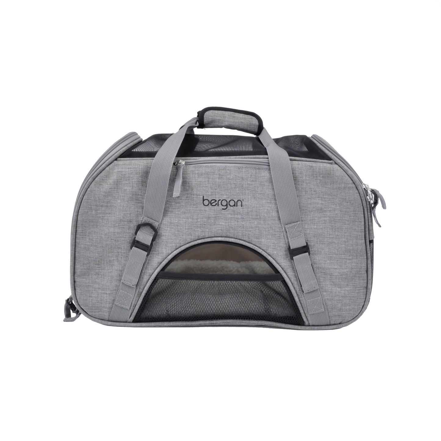 Bergan Pet Comfort Carrier Large Taupe 19 x 10 x 13 For Pet With Love
