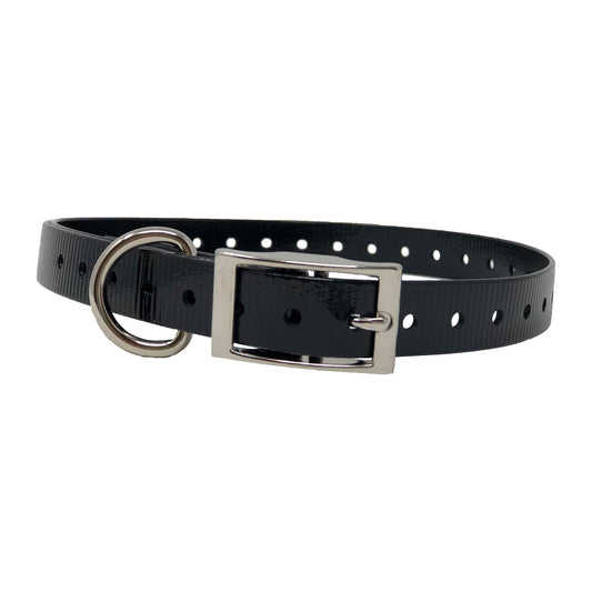 The Buzzard's Roost Replacement Collar Strap 3/4 Black 3/4 x 24 For Pet With Love