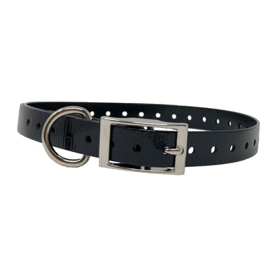 The Buzzard's Roost Replacement Collar Strap 3/4 Black 3/4 x 24