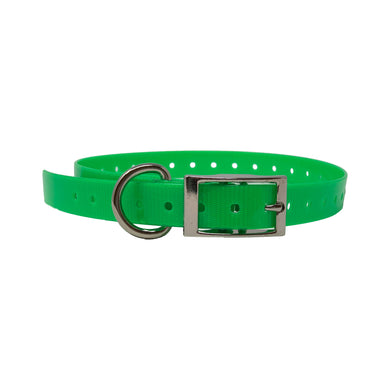 The Buzzard's Roost Replacement Collar Strap 3/4 Neon Green 3/4 x 24