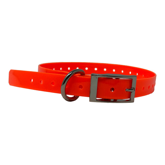 The Buzzard's Roost Replacement Collar Strap 3/4 Orange 3/4 x 24 For Pet With Love