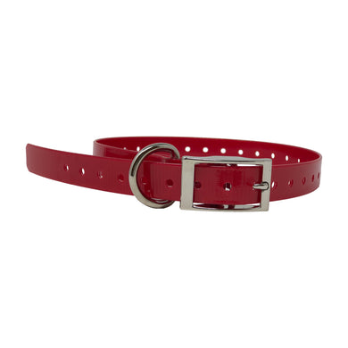 The Buzzard's Roost Replacement Collar Strap 3/4 Red 3/4 x 24