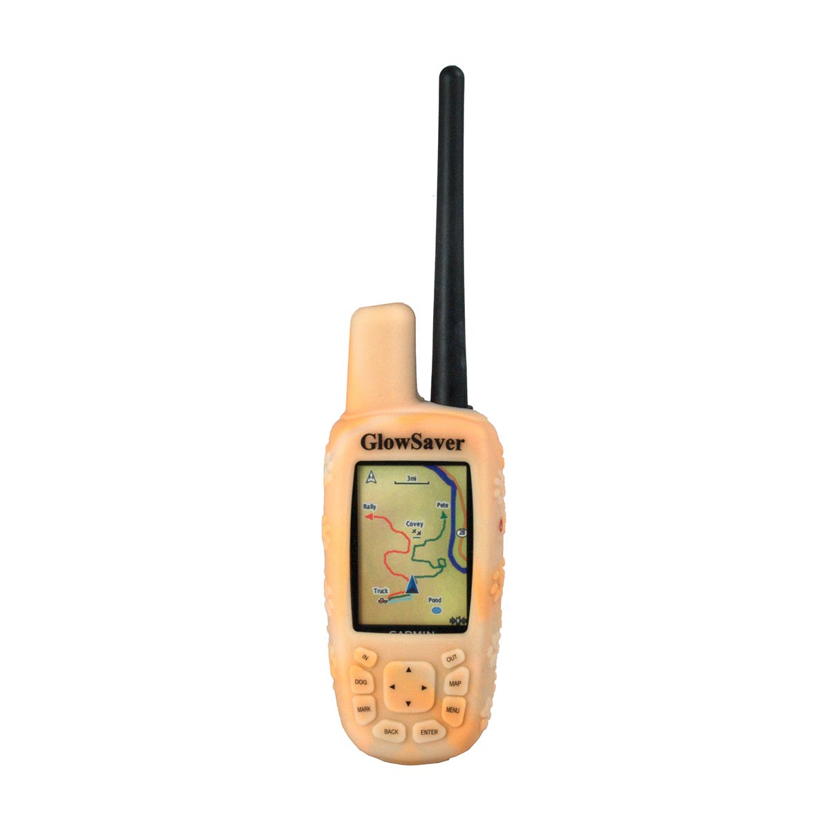The Buzzard's Roost GlowSaver Case for Astro with Screen Protectors Orange Camo For Pet With Love