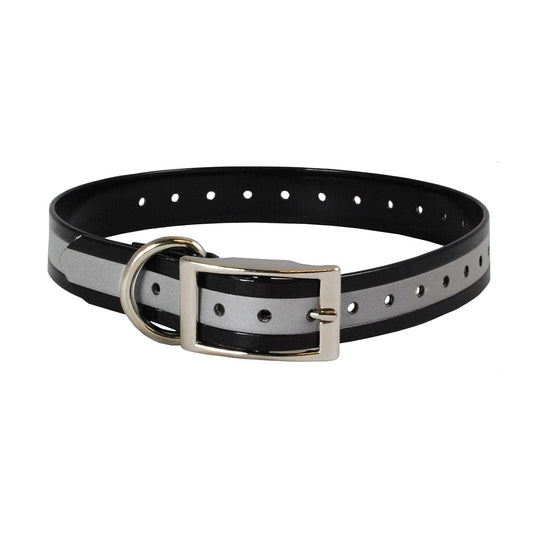 The Buzzard's Roost Reflective Collar Strap 1 Black 1 x 24 For Pet With Love