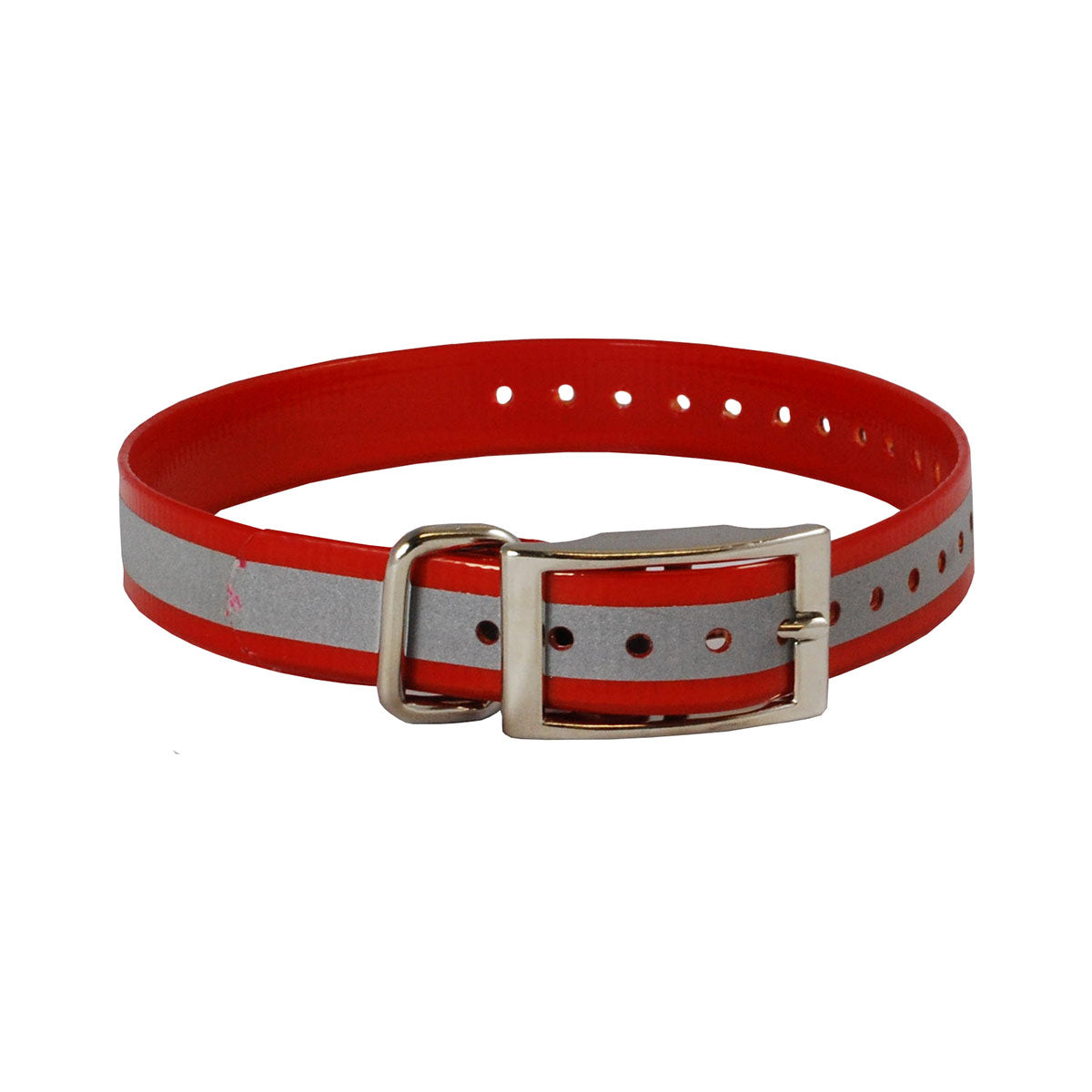 The Buzzard's Roost Reflective Collar Strap 1" Red 1" x 24" For Pet With Love