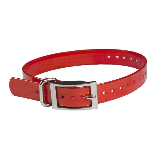 The Buzzard's Roost Replacement Collar Strap 1 Red 1 x 24 For Pet With Love