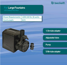 Load image into Gallery viewer, Beckett Submersible Pond and Fountain Water Pump For Pet With Love
