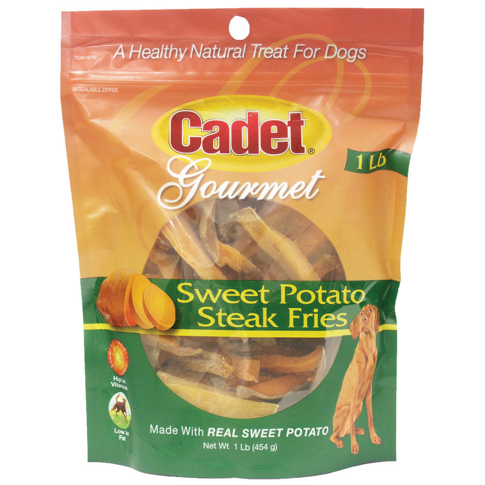 Cadet Sweet Potato Steak Fries Treats 1 pound For Pet With Love