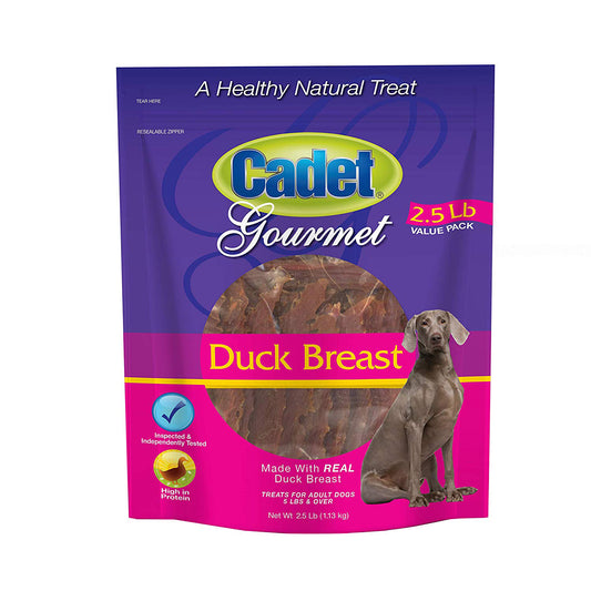 Cadet Premium Gourmet Duck Breast Treats 2.5 pounds For Pet With Love