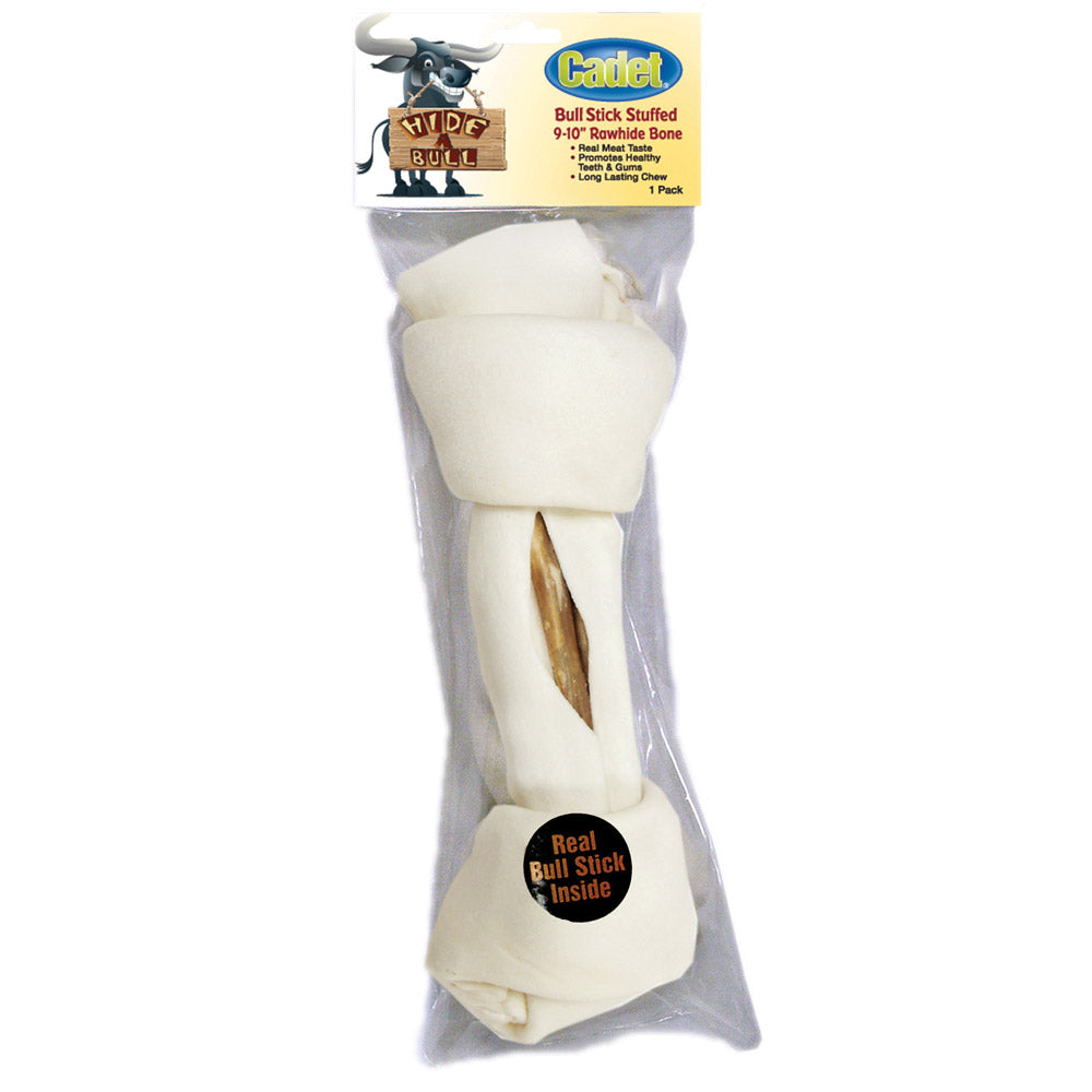 Cadet Bully Stuffed Hide-a-Bull Bone 9 - 10 inches For Pet With Love