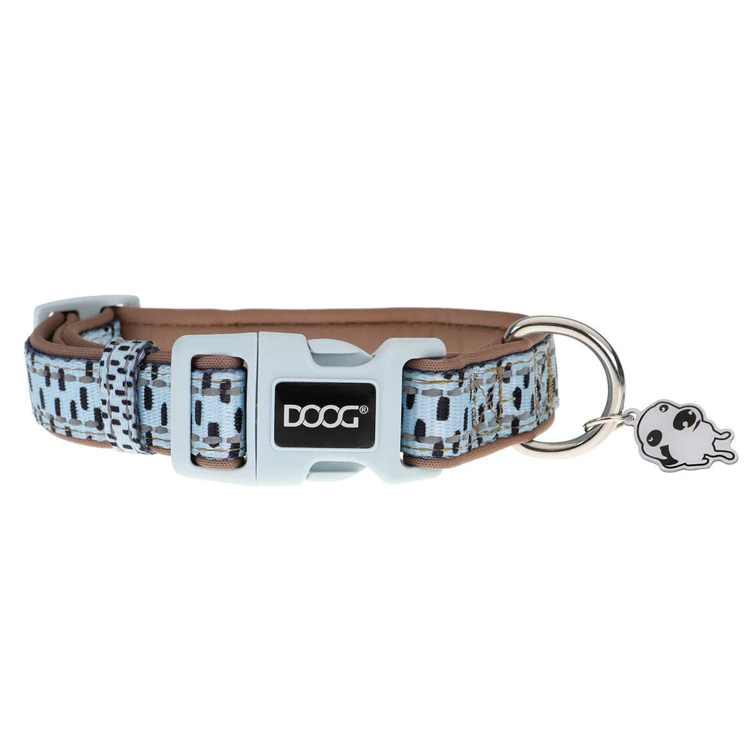 DOOG Neoprene Dog Collar Dash Large Blue/Black/Brown