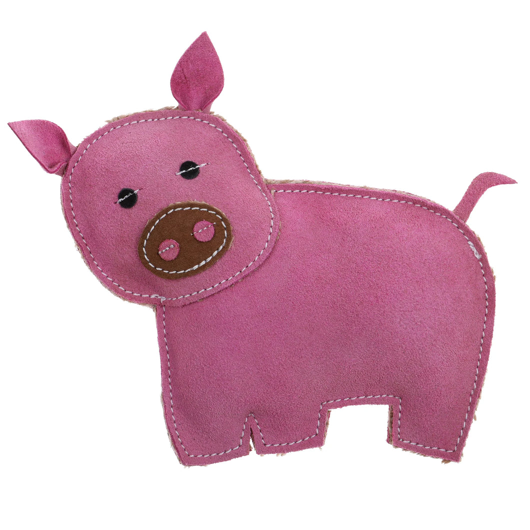 DOOG Country Tails Pig Chew Toy Pink 7.08 x 1.18 x 7.08