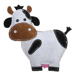 DOOG Country Tails Cow Chew Toy White/Black/Brown 7.08 x 1.18 x 7.48