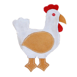 DOOG Country Tails Chicken Chew Toy White 4.72 x 1.18 x 7.48