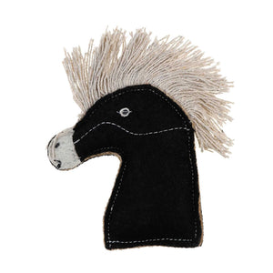 DOOG Country Tails Pony Chew Toy Black 5.5 x 1.18 x 2.3