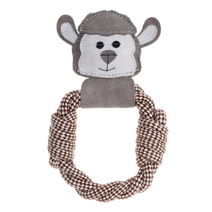 DOOG Country Tails Sheep Rope Ring Toy Grey 24 x 1.18 x 5.51