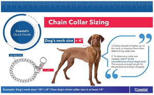 Coastal Pet Herm Sprenger Fur Saver Link Dog Chain Training Collar 4.0mm For Pet With Love
