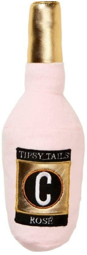 Cosmo Furbabies Rose Bottle Plush Toy for Dogs For Pet With Love