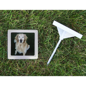 Hueter Toledo Memory Stone with Photo Frame Small Gray 5 x 5 x 1.25