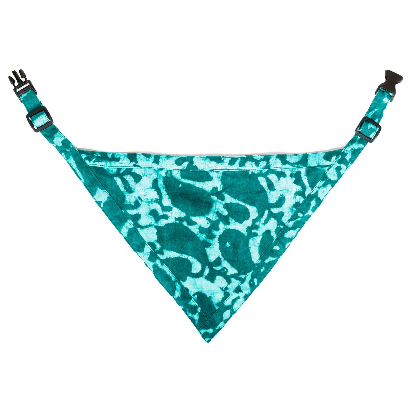 DGS Pet Products Unbugz-It Bandana Small Abstract Teal 5.5 x 4 x 0.1 For Pet With Love