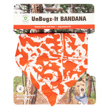 Load image into Gallery viewer, DGS Pet Products Unbugz-It Bandana Extra Large Abstract Orange For Pet With Love

