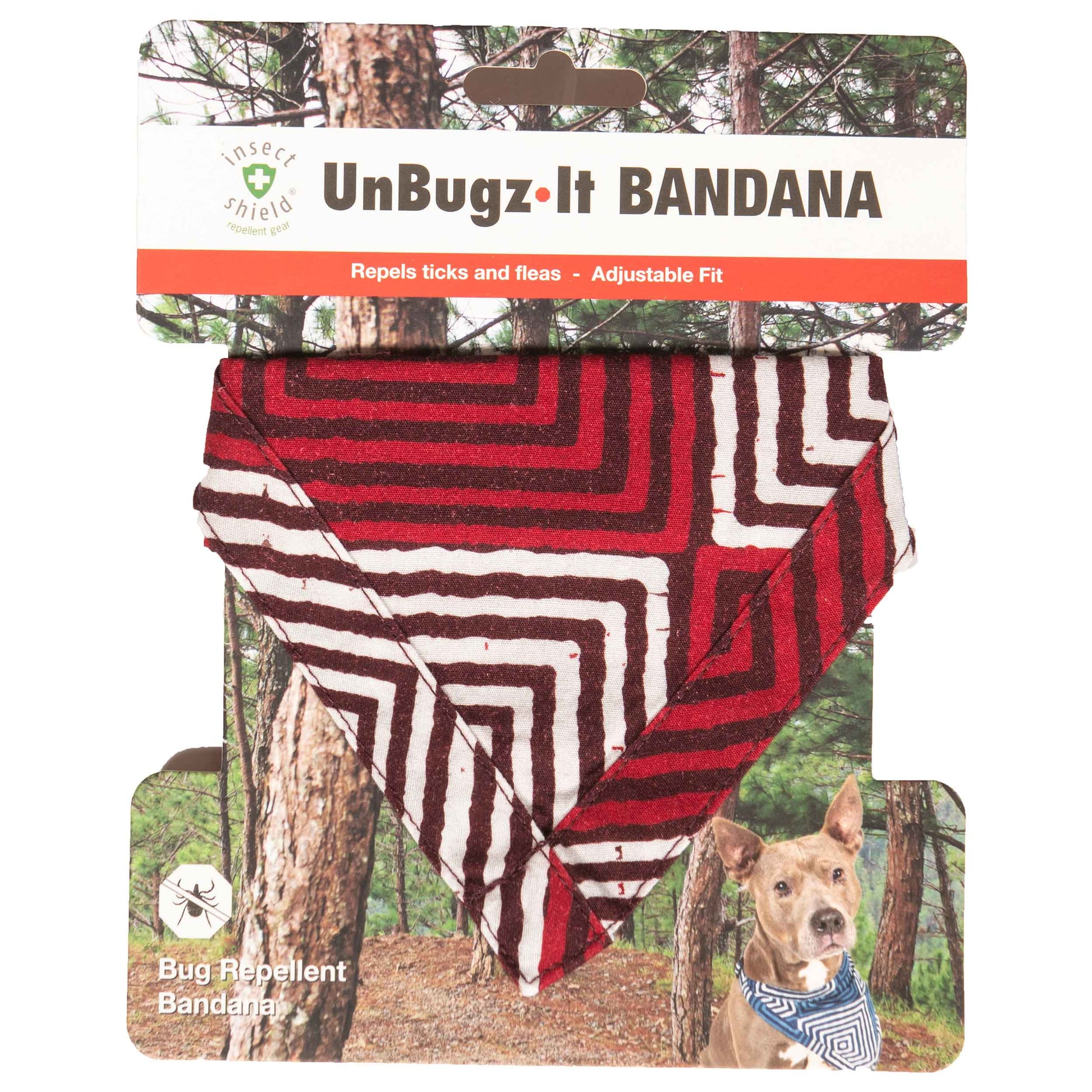 DGS Pet Products Unbugz-It Bandana Small Square Red 5.5 x 4 x 0.1 For Pet With Love
