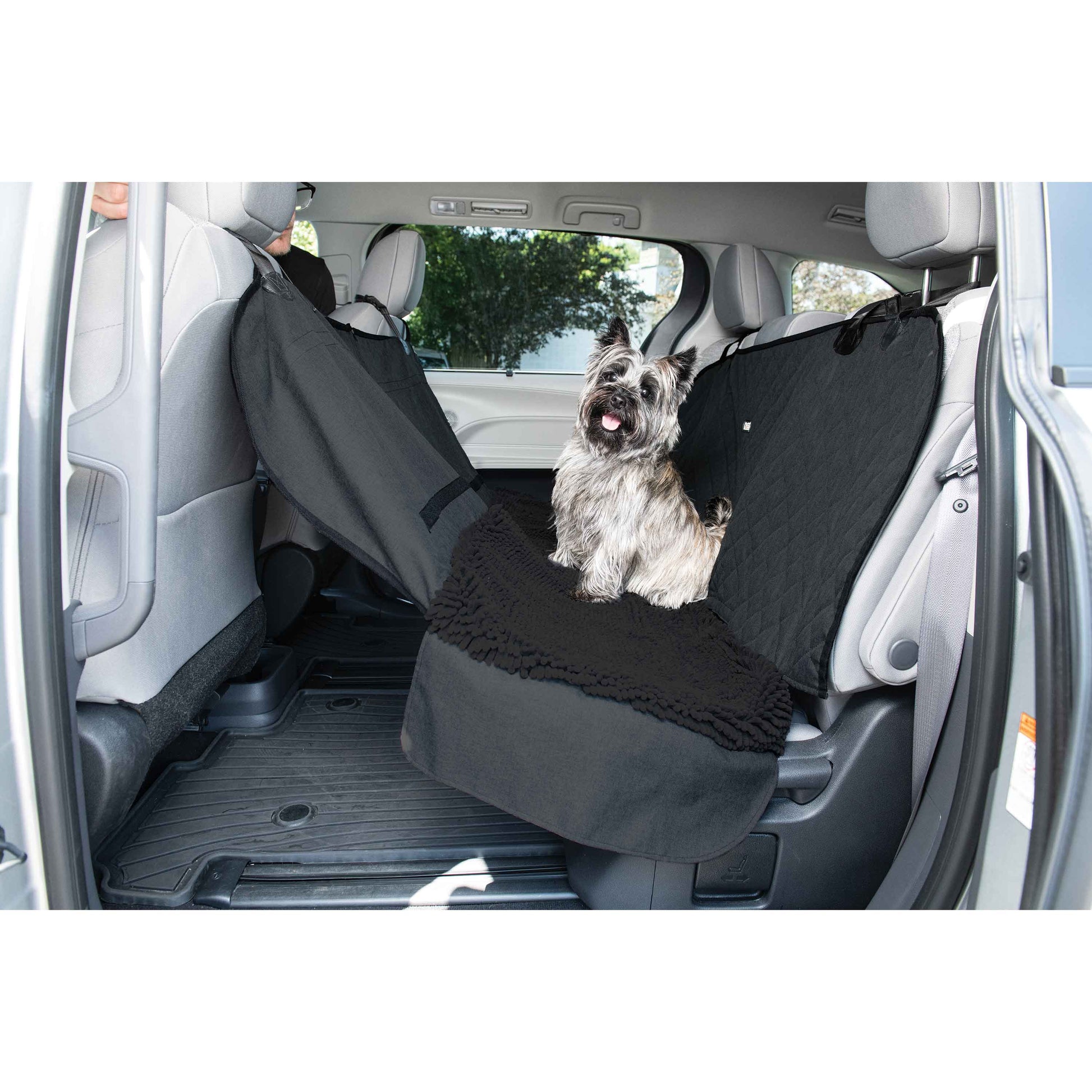 DGS Pet Products Dirty Dog 3-in-1 Car Seat Cover and Hammock Black 54 x 61 x 2 For Pet With Love