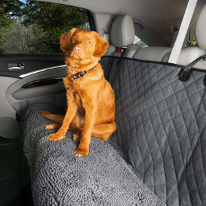 DGS Pet Products Dirty Dog 3-in-1 Car Seat Cover and Hammock Cool Grey 54 x 61 x 2