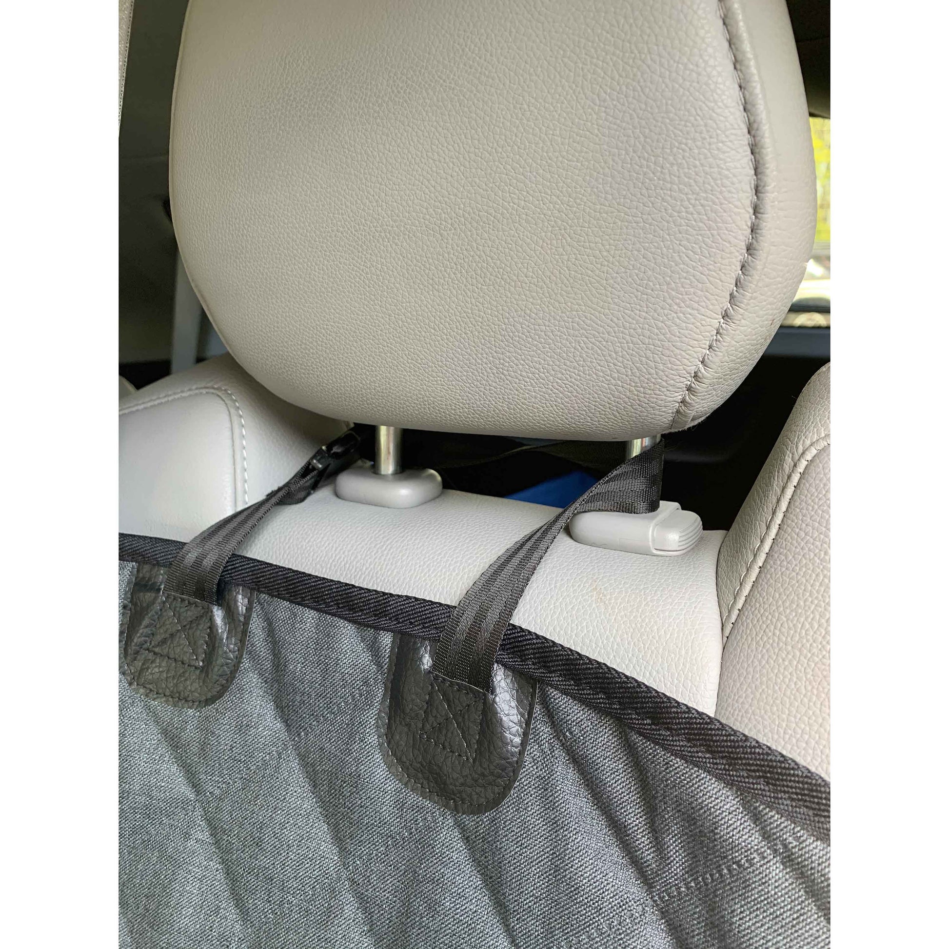 DGS Pet Products Dirty Dog 3-in-1 Car Seat Cover and Hammock Cool Grey 54 x 61 x 2 For Pet With Love