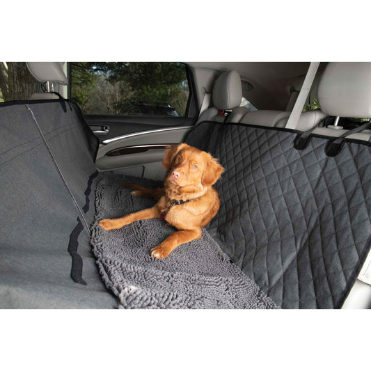 DGS Pet Products Dirty Dog 3-in-1 Car Seat Cover and Hammock Cool Grey 54 x 61 x 2 For Pet With Love
