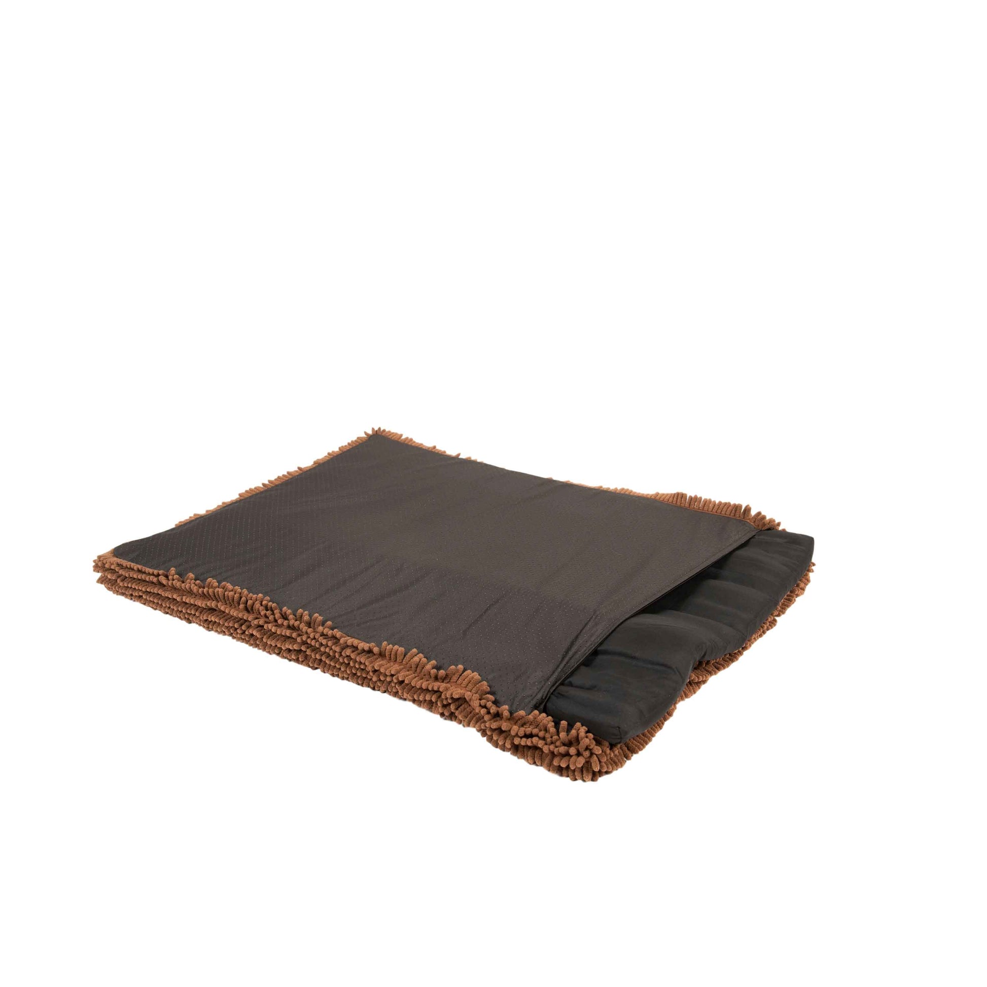DGS Pet Products Dirty Dog Cushion Pad Medium Brown 21 x 30 x 2.5 For Pet With Love
