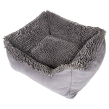 Load image into Gallery viewer, DGS Pet Products Dirty Dog Lounger Bed Small Cool Grey 22 x 20 x 8
