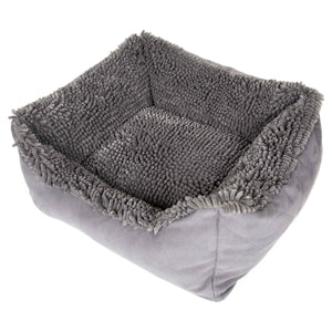 DGS Pet Products Dirty Dog Lounger Bed Small Cool Grey 22 x 20 x 8