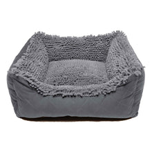 Load image into Gallery viewer, DGS Pet Products Dirty Dog Lounger Bed Small Cool Grey 22 x 20 x 8
